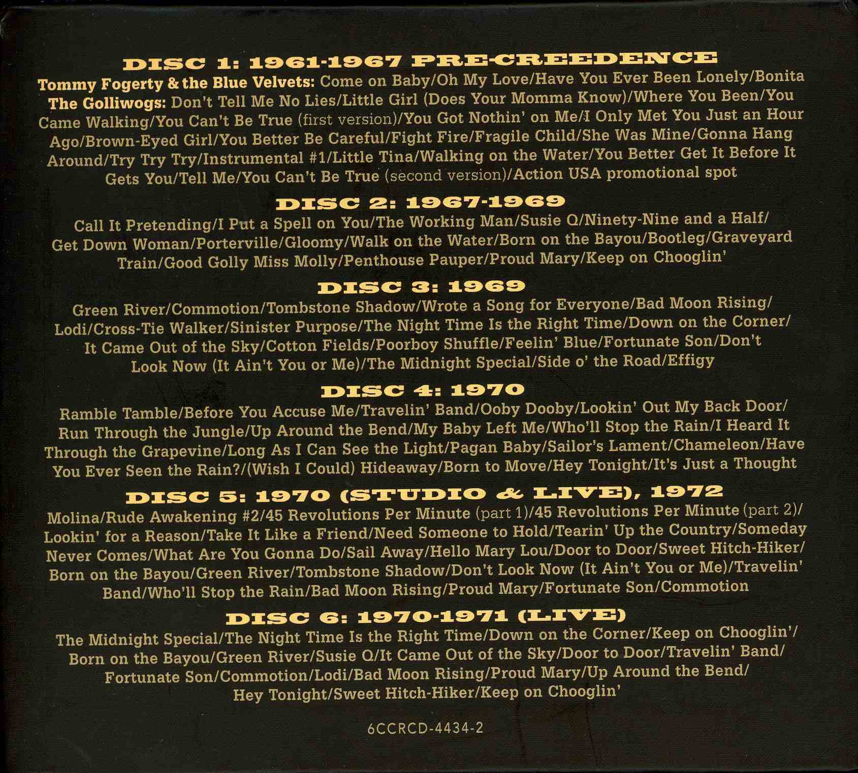 Creedence Clearwater Revival CCR Box Set [box in1 d]